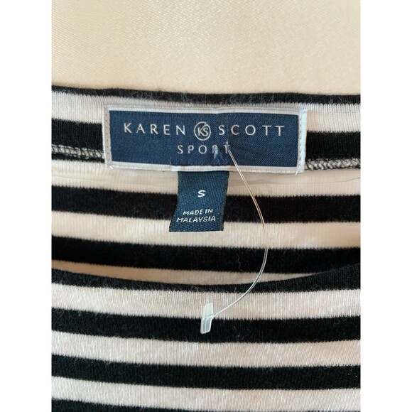 New Striped Tee Shirt Dress Small Stretchy Nautical Travel Vacation Cruise *Note - Picture 4 of 8